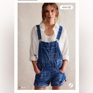 Free People We The Free Ziggy Shortalls - Size Medium, NWOT